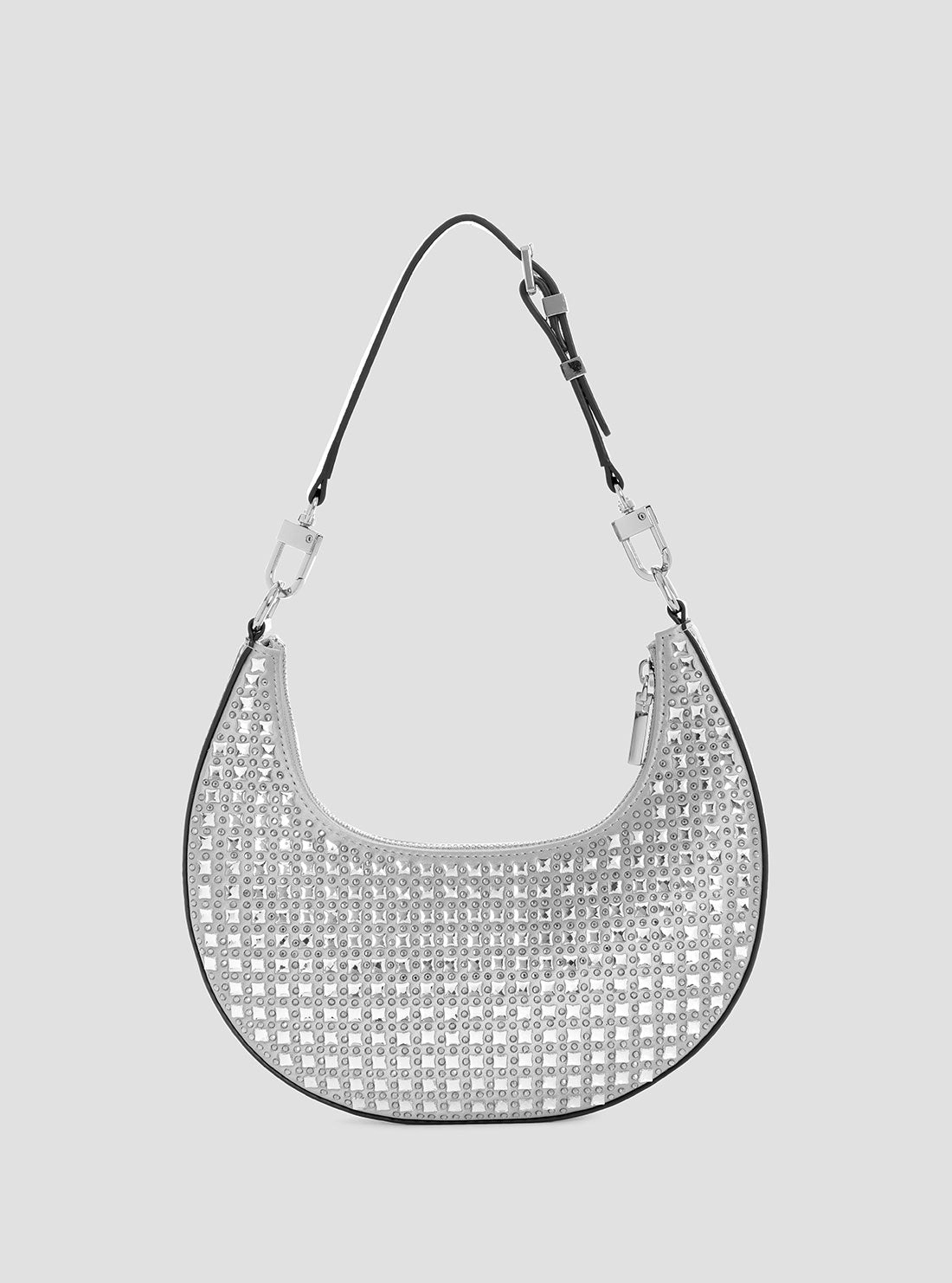 Silver Lua Small Hobo Bag