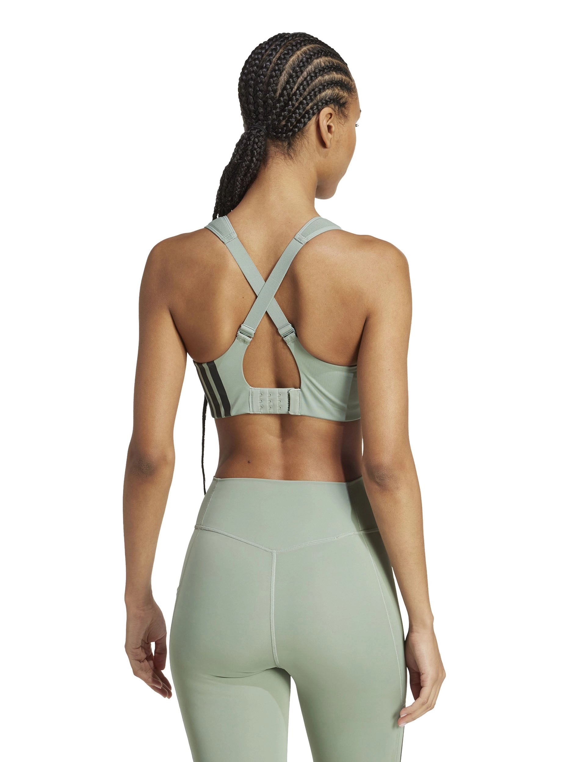 TLRD Impact Training High Support Bra - Silver Green