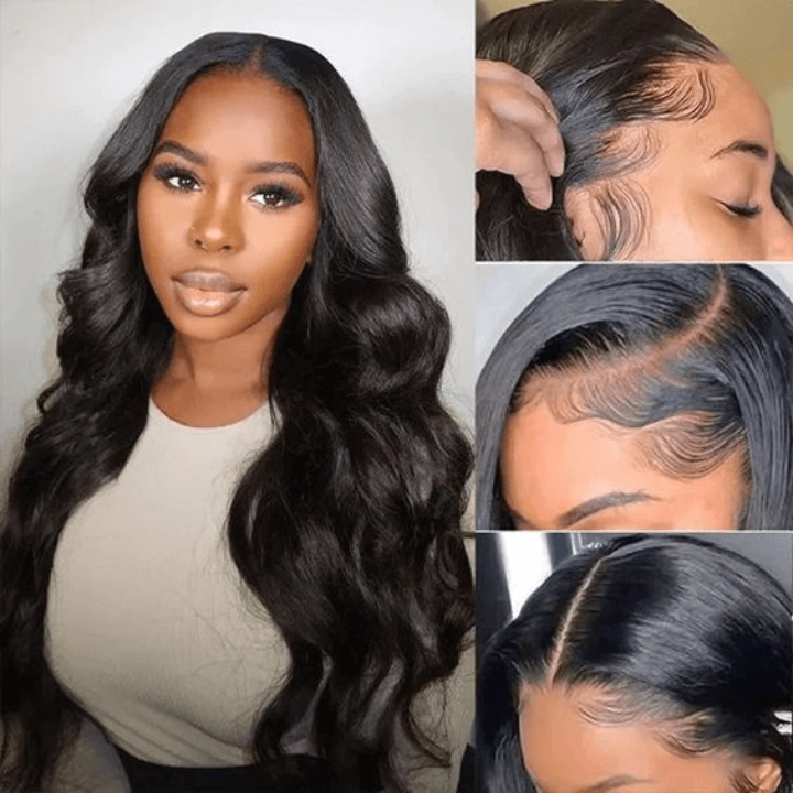 Tuneful Body Wave 13x6 Transparent Lace Frontal Human Hair 180% Density Wigs Bogo Deal