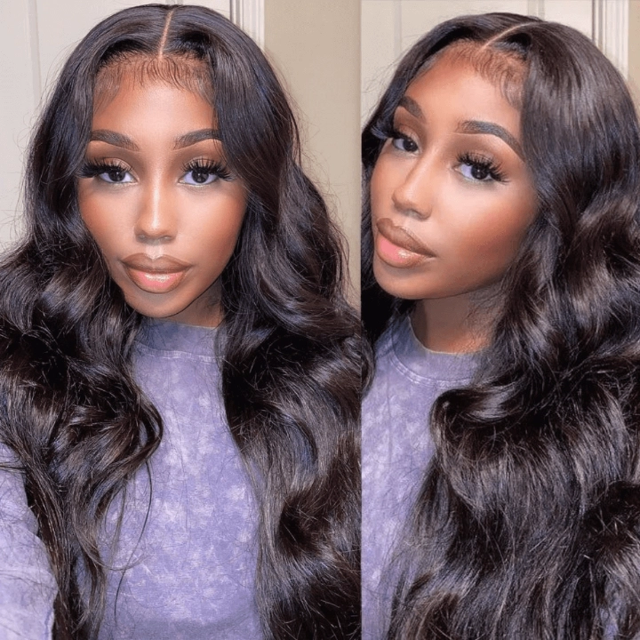 Tuneful Body Wave 13x6 Transparent Lace Frontal Human Hair 180% Density Wigs Bogo Deal