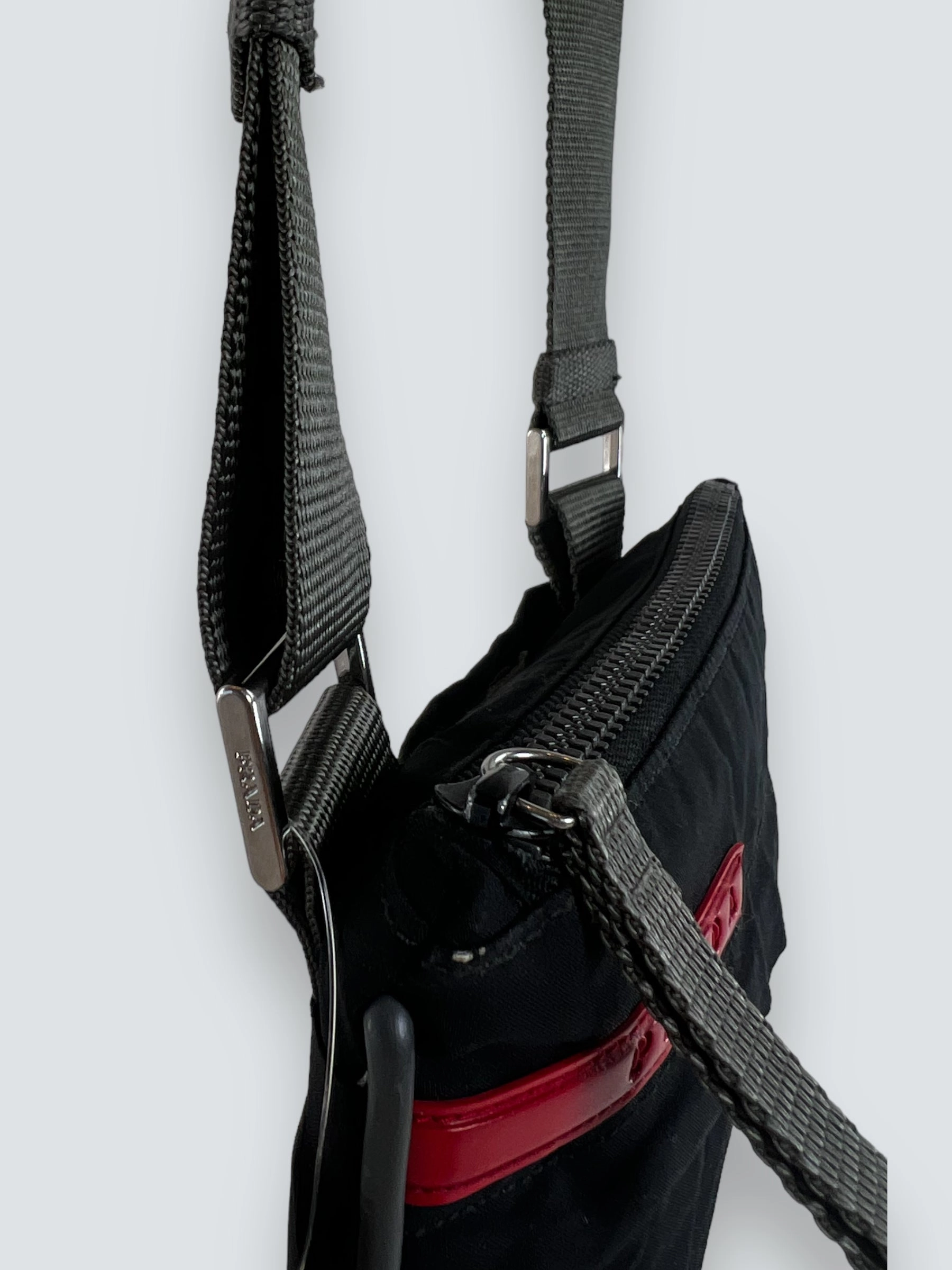 Vintage Prada Black Nylon Handbag