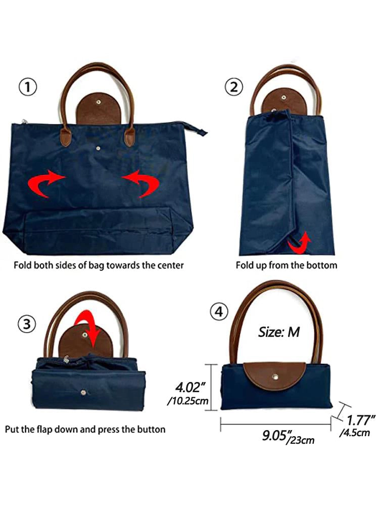 Water Resistant Light Weight Nylon Tote Bag Handbag