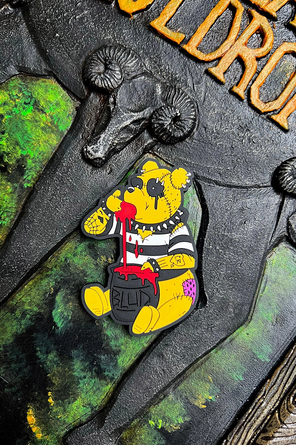 Winnie the Pooh's Bloody Honey Rubber Magnet