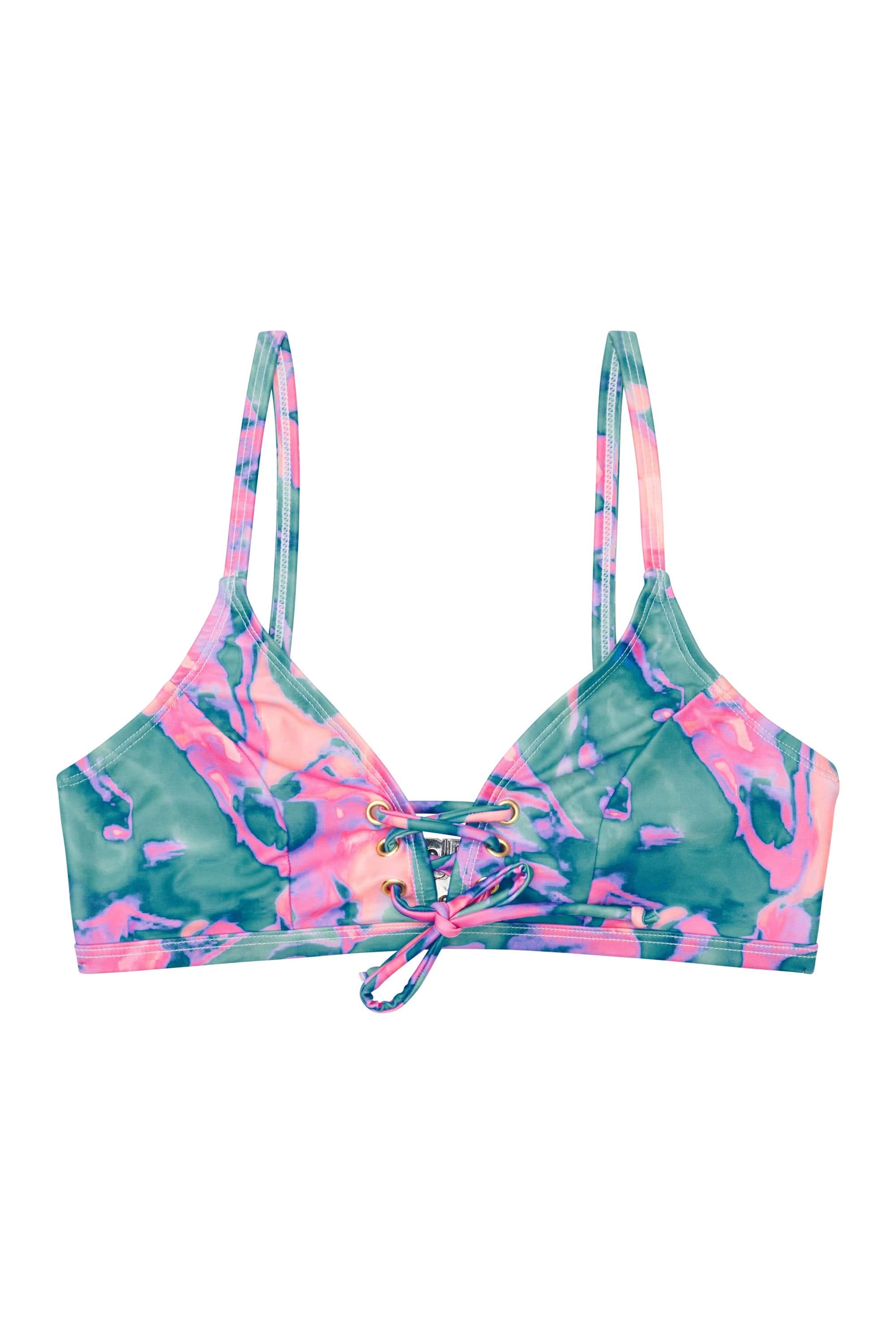 Wolf & Whistle Abstract marble Eco tie front top B - F