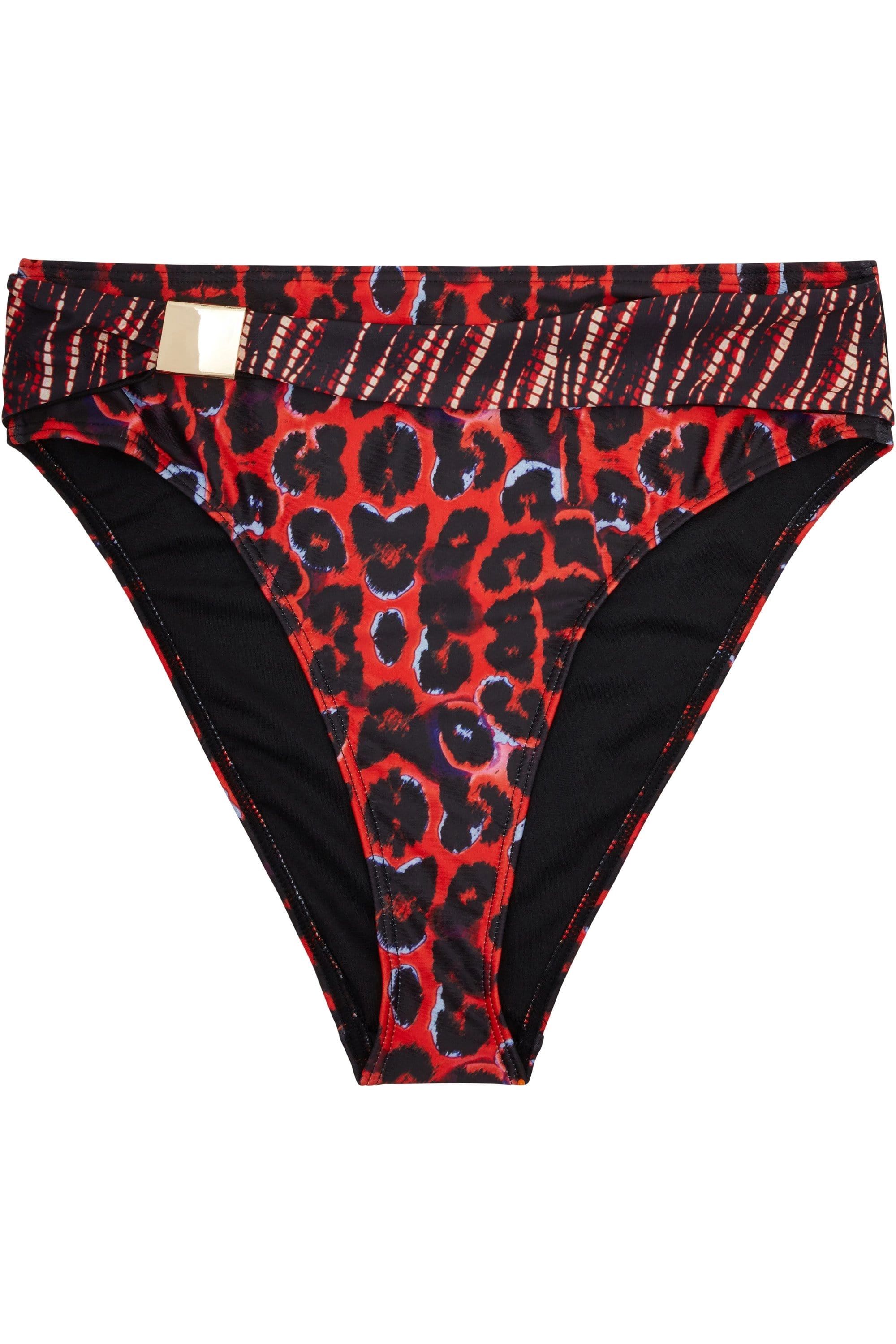 Wolf & Whistle Eco Leopard tie dye high waist brief