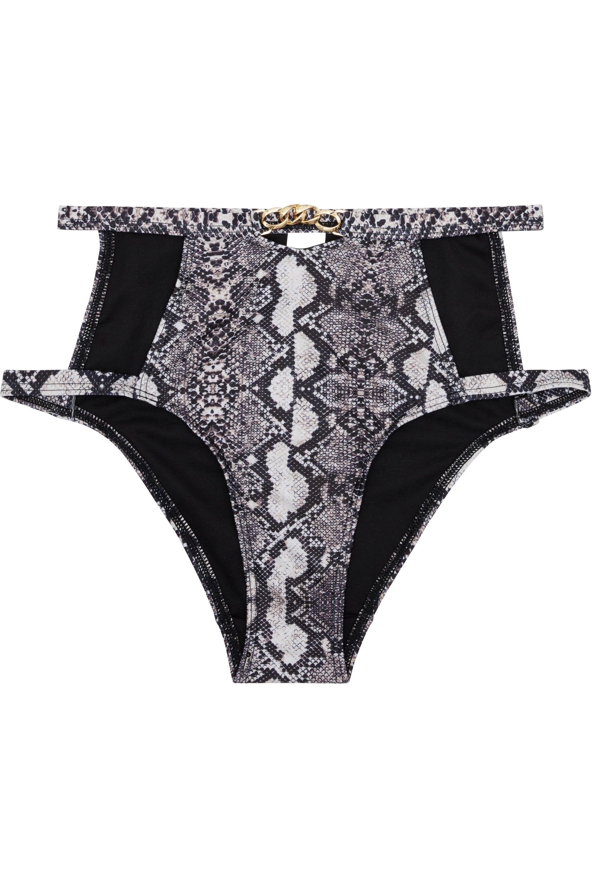 Wolf & Whistle Eco Snakeskin chain high waist brief