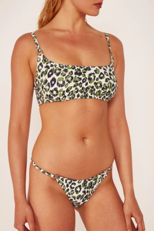 Wolf & Whistle Leopard Khaki Brazilian Brief