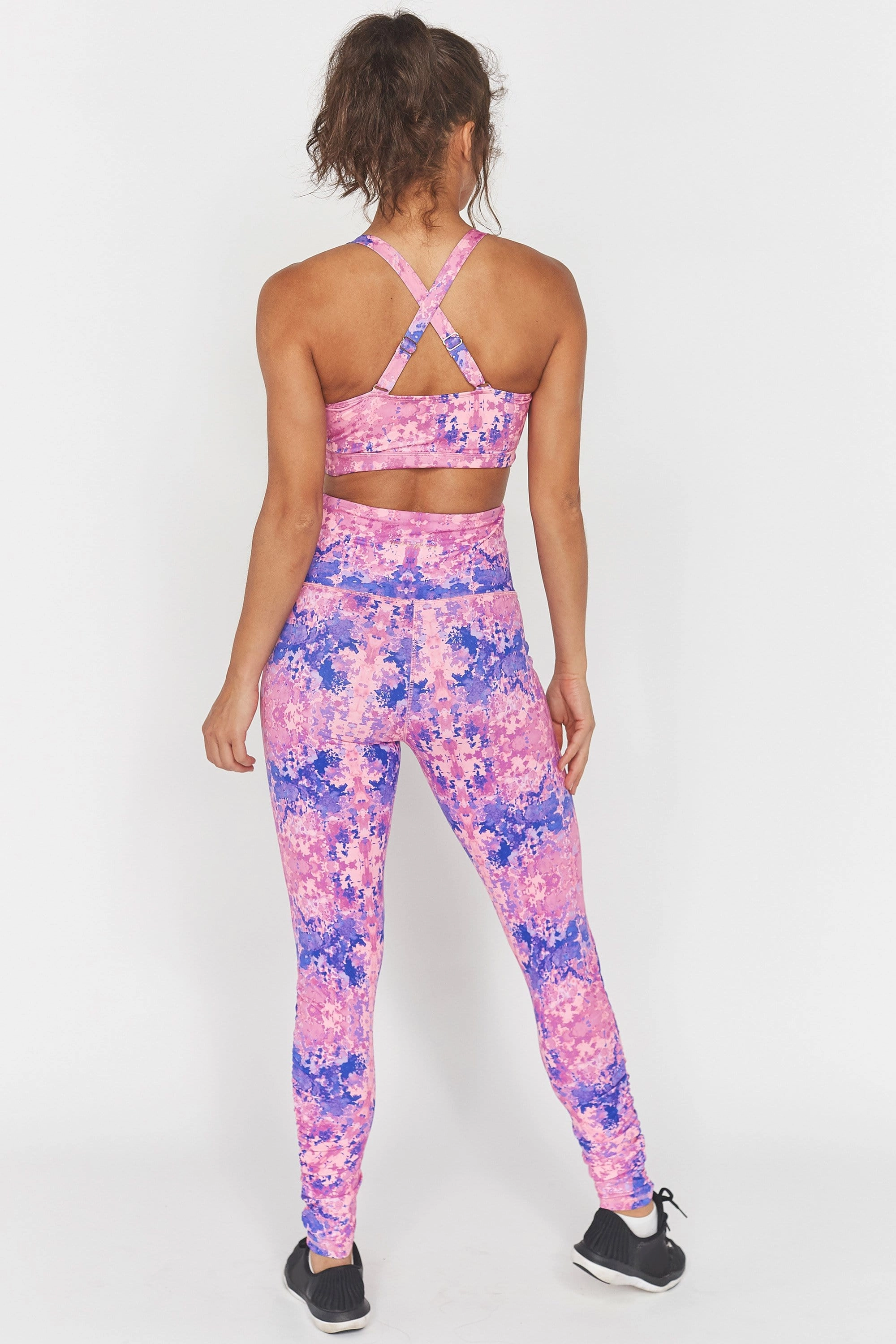 Wolf & Whistle Pink Marble Leggings