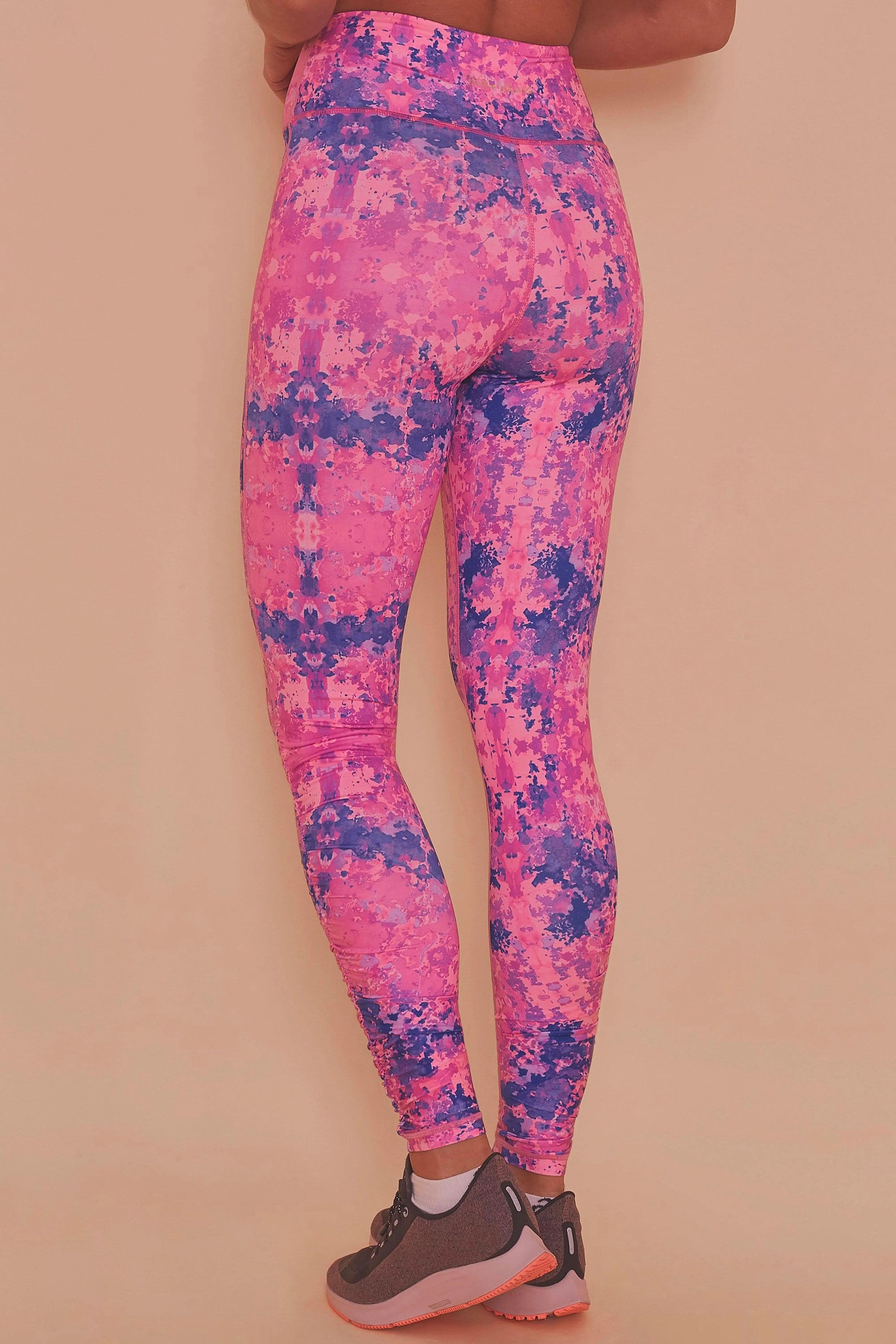 Wolf & Whistle Pink Marble Leggings