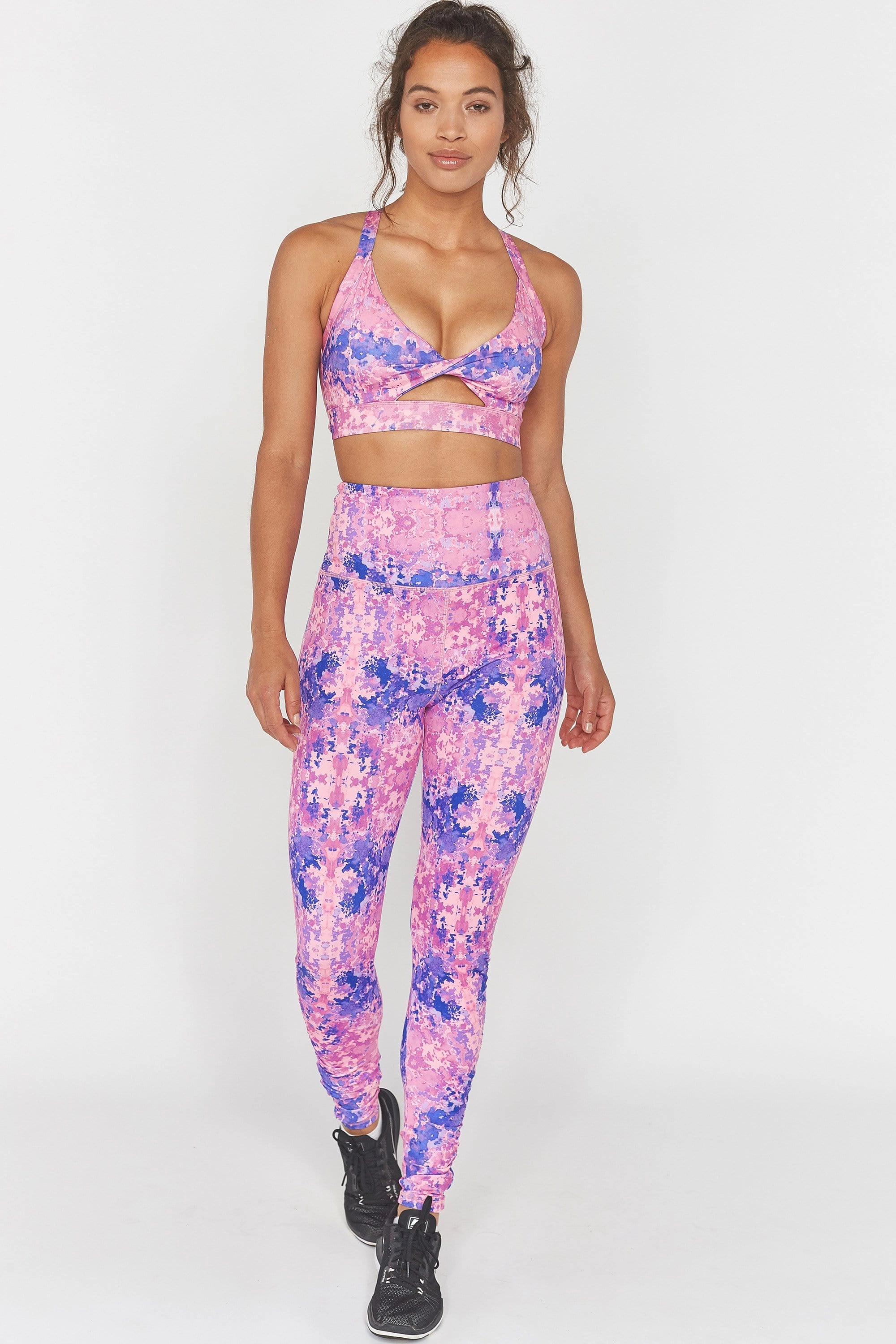 Wolf & Whistle Pink Marble Leggings