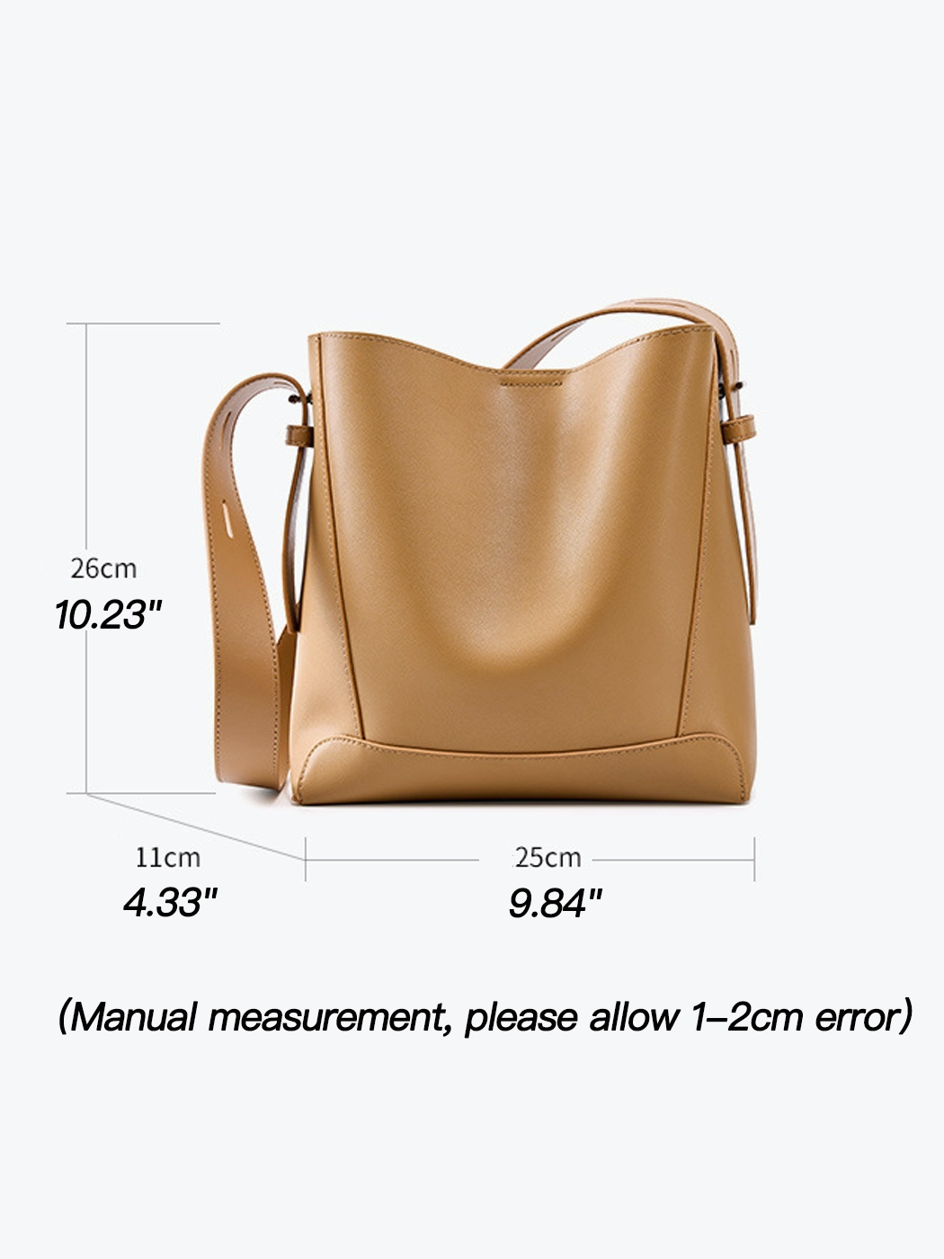 Women's Premium Genuine Leather Bucket Bag