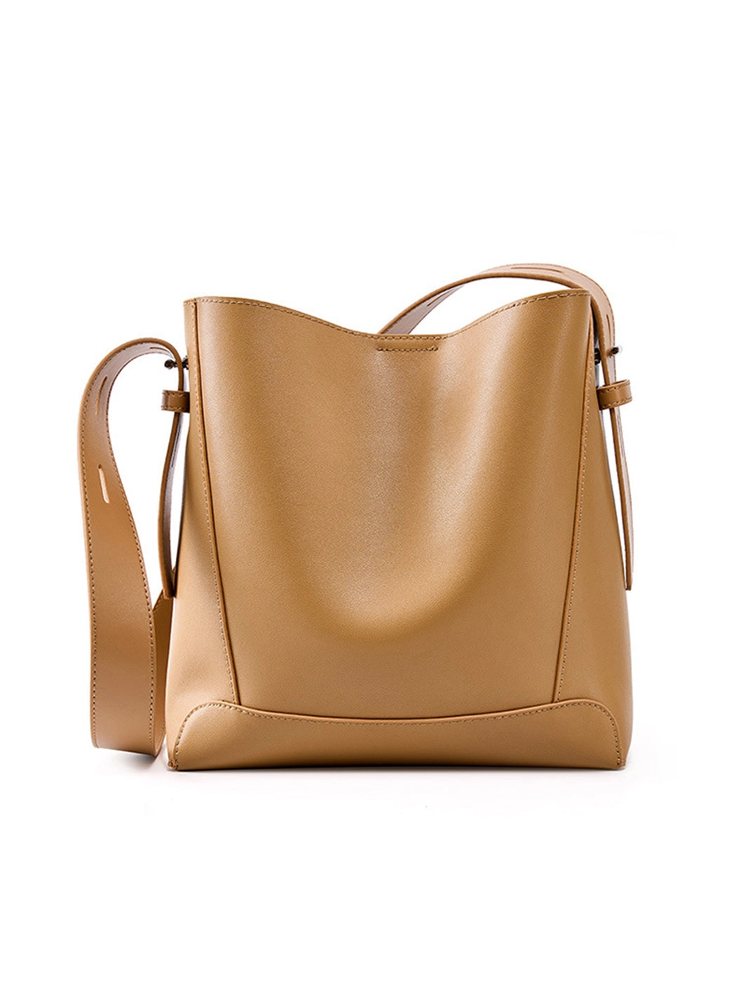 Women's Premium Genuine Leather Bucket Bag
