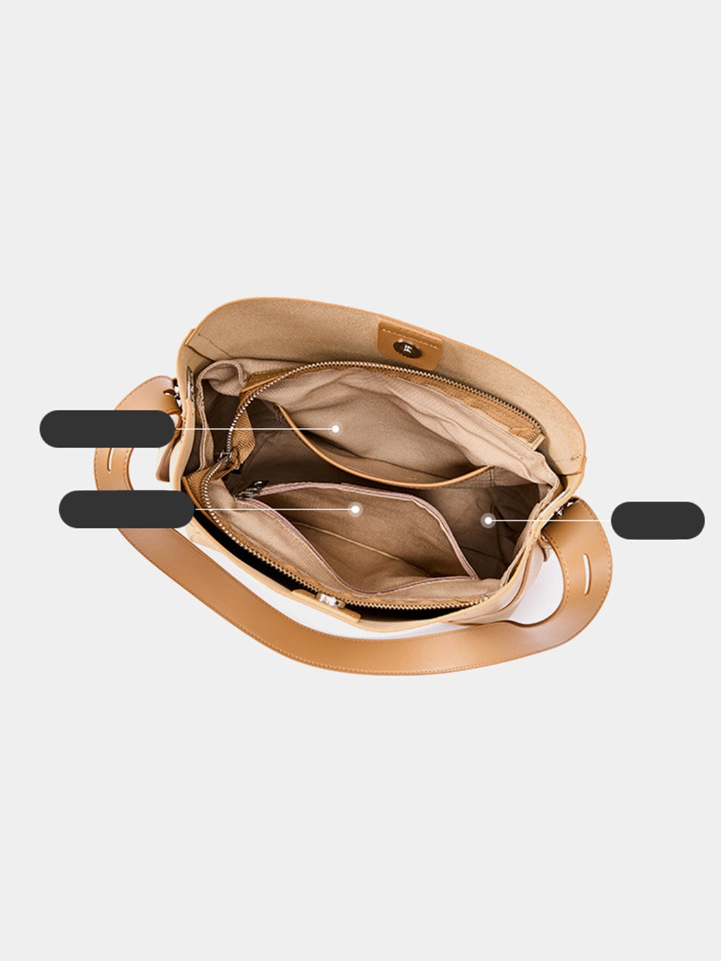 Women's Premium Genuine Leather Bucket Bag