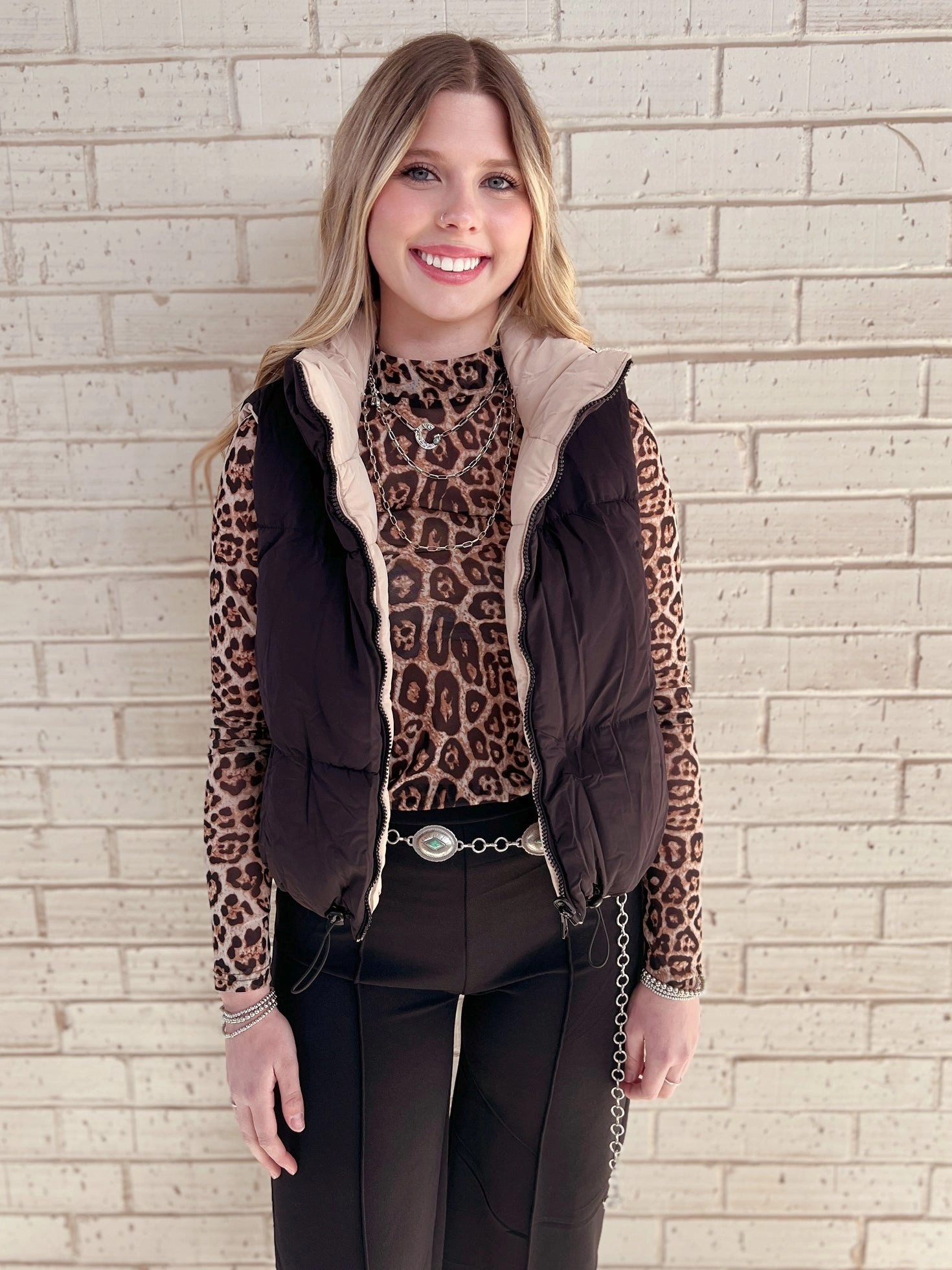 Woven Reversible Vest - Multiple Colors*