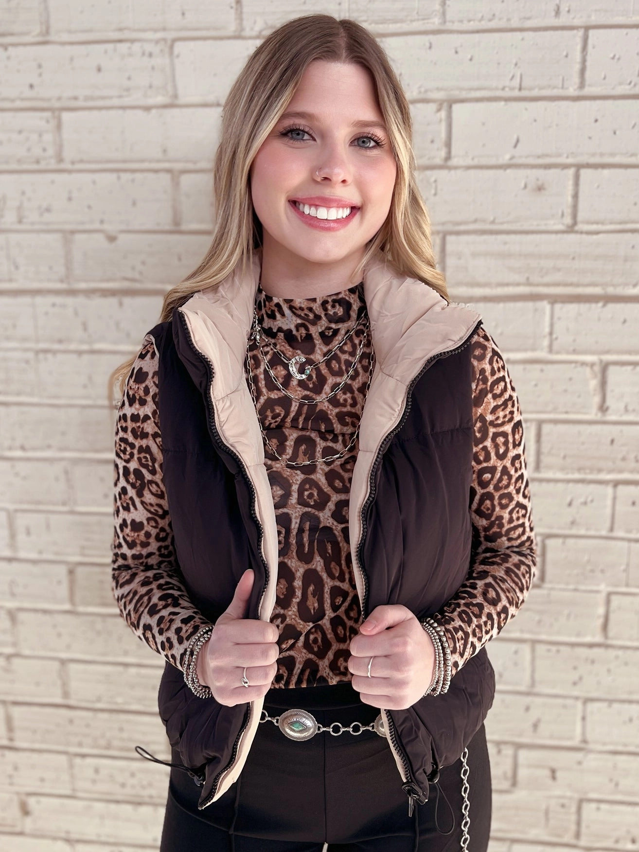 Woven Reversible Vest - Multiple Colors*