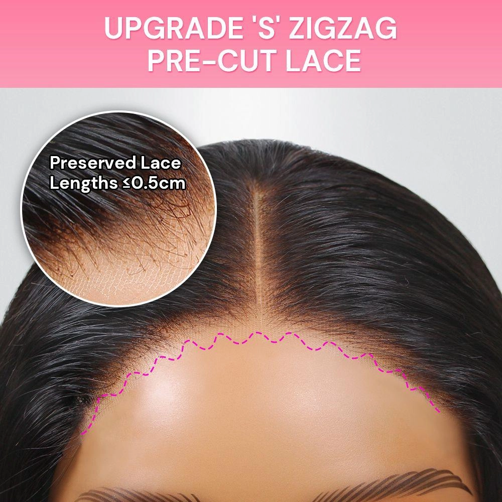 WOWANGEL Layered Cut #4 Dark Brown 13X6 HD Lace Front Wig Straight